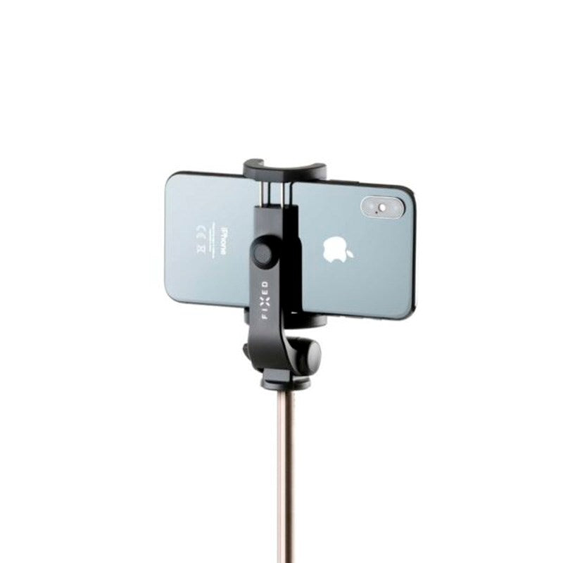 Fixed Snap Lite 2-i-1 Stativ & Selfiestang med Bluetooth-Utløserknapp – Svart