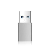 Fixed Link USB-A til USB-C Adapter - Grå