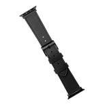 Fixed Apple Watch (42/44/SE/45/46/49mm) Ekte Skinn Reim - Svart