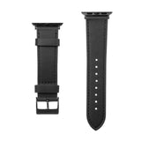 Fixed Apple Watch (42/44/SE/45/46/49mm) Ekte Skinn Reim - Svart