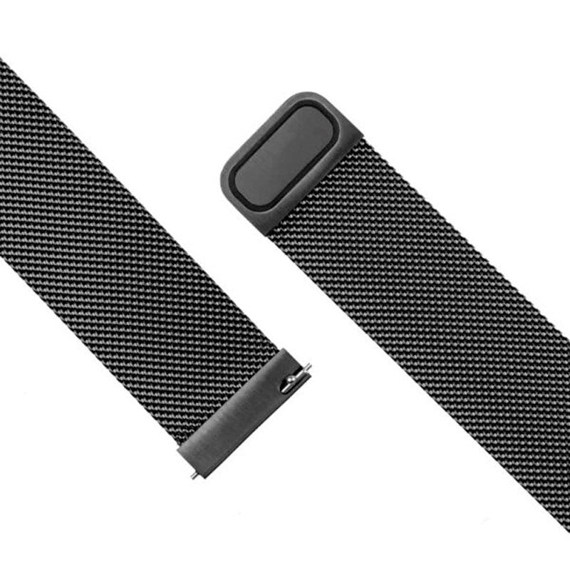 Fixed Universell Smartwatch Mesh Metall Rem (22mm) - Svart