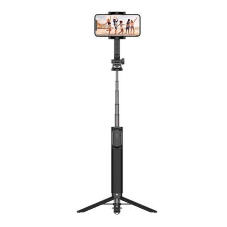 Fixed Snap XL 2-i-1 Stativ / Selfiestang for Smarttelefon & Actionkamera med Bluetooth-Utløserknapp – Svart