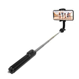 Fixed Snap XL 2-i-1 Stativ / Selfiestang for Smarttelefon & Actionkamera med Bluetooth-Utløserknapp – Svart