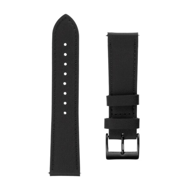 Fixed Universal Smartwatch Ekte Skinn Rem (20mm) - Svart