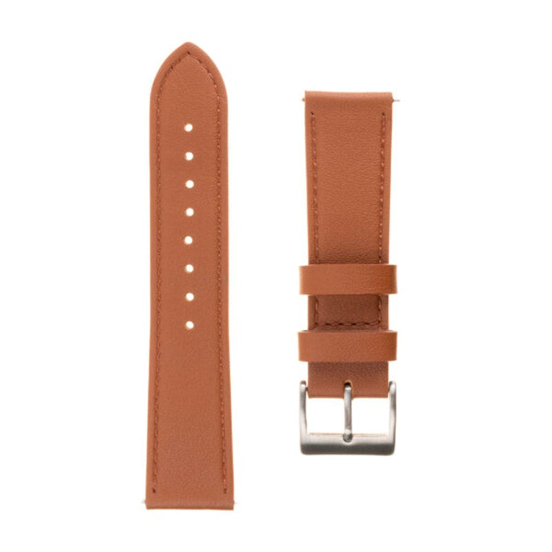 Fixed Universal Smartwatch Ekte Skinn Rem (20mm) - Brun