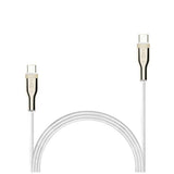 Fixed Metal USB-C til USB-C PD Kabel 100W - 2m - Hvit