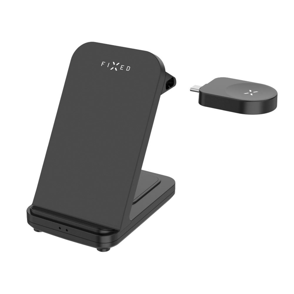 Fixed Ttrådløs 3-in-1 Ladestasjon for Samsung - Svart
