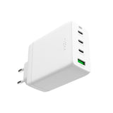 Fixed GaN 100W Vegglader m. 3x USB-C / 1x USB-A - Hvit