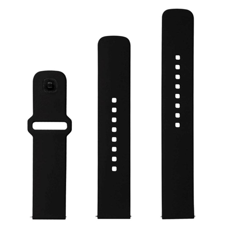 Fixed Universal Smartwatch Sporty Silikon Rem (20mm) - Svart