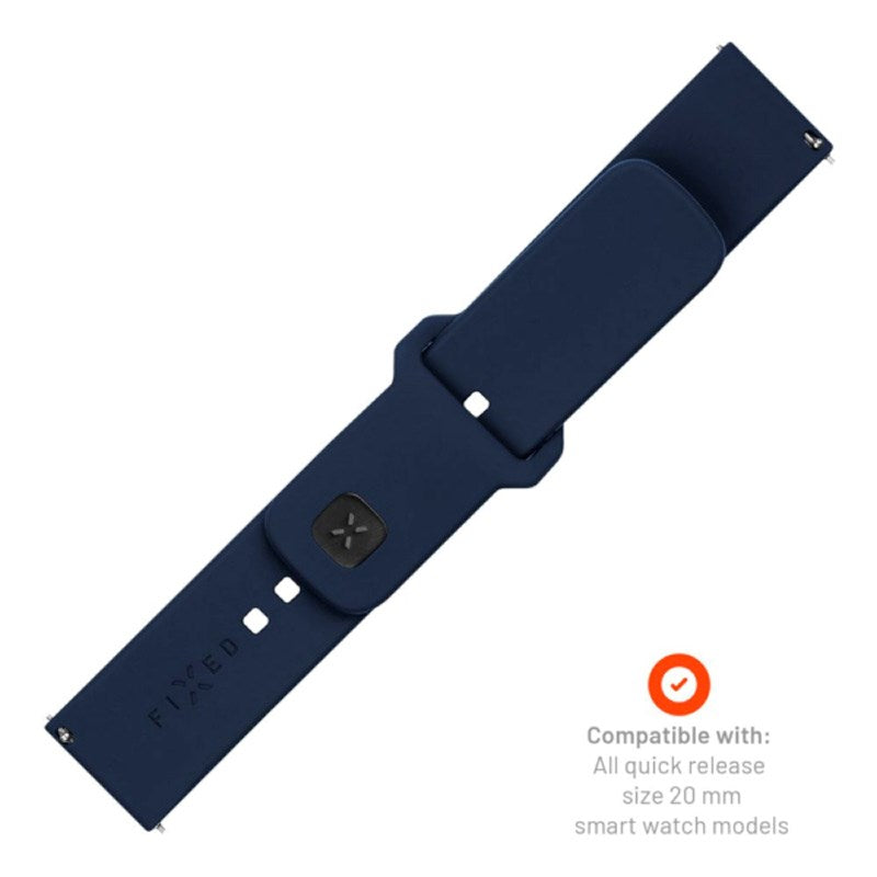 Fixed Universal Smartwatch Sporty Silikon Rem (20mm) - Blå