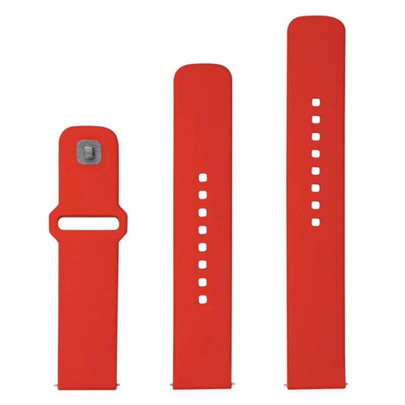 Fixed Universal Smartwatch Sporty Silikon Rem (22mm) - Rød