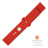 Fixed Universal Smartwatch Sporty Silikon Rem (22mm) - Rød