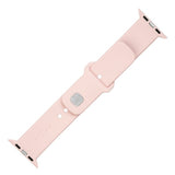 Fixed Apple Watch (42/44/SE/45/46mm) Sporty Silikonremsett - Rosa