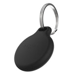 Fixed Apple AirTag 1. & 2. Gen. Silky Deksel m. Nøkkelring - Svart