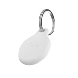 Fixed Silky Silikon Deksel til Apple AirTag 1. & 2. Gen. - Hvit