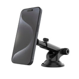 Fixed MagMount Magnetisk Telefonholder for Dashbord / Frontrute – MagSafe Kompatibel – Svart