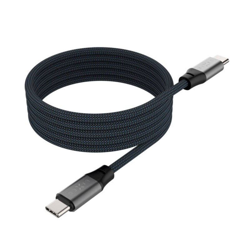 Fixed Magnetic USB-C til USB-C Kabel 240W - 2m - Svart
