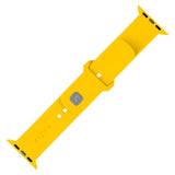 Apple Watch (38 / 40 / SE / 41 / 42mm) Fixed Sporty Silikon Rem Sett - Gul
