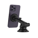 Fixed Mobiltelefonholder til Bil med 15W Trådløs Lading - Frontrute / Dashbord - Svart