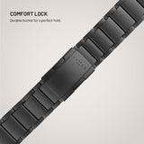 Fixed Universal Garmin 22mm QuickFit Titanium Rem- Svart