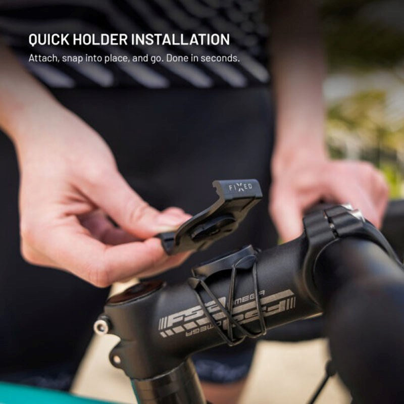 Fixed Monteringssett for Garmin Smartklokke (26 mm) / Garmin Edge Sykkelcomputer for Sykkel - Svart