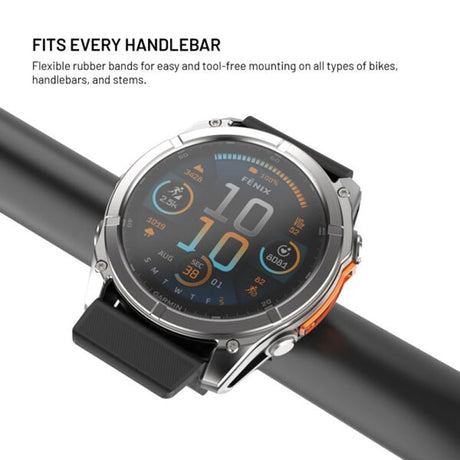 Fixed Monteringssett for Garmin Smartklokke (26 mm) / Garmin Edge Sykkelcomputer for Sykkel - Svart
