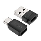 Fixed 240W Datablokker 2-i-1 USB-A & USB-C - Svart