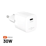 Fixed 30W Mini-Vegglader med USB-C & PD - Hvit