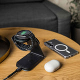 Fixed 3-i-1 Trådløs Samsung Lader - MagSafe / Qi2 Kompatibel - Grå