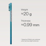 iPhone 17 PITAKA Ultra Slim Deksel - MagSafe Kompatibel - Lucid Blue