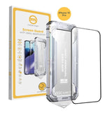 iPhone 15 Pro Mobile Origin Skjermbeskyttelsesglass m. Applikator - Gjennomsiktig / Svart Kant