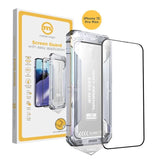 iPhone 15 Pro Max Mobile Origin Skjermbeskyttelsesglass m. Applikator - Gjennomsiktig / Svart Kant