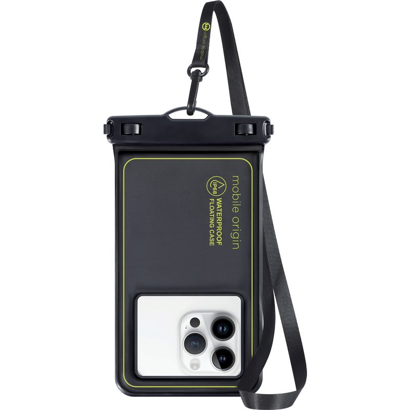 Mobile Origin Waterproof Floating Case 6.5" - Svart/Grønn