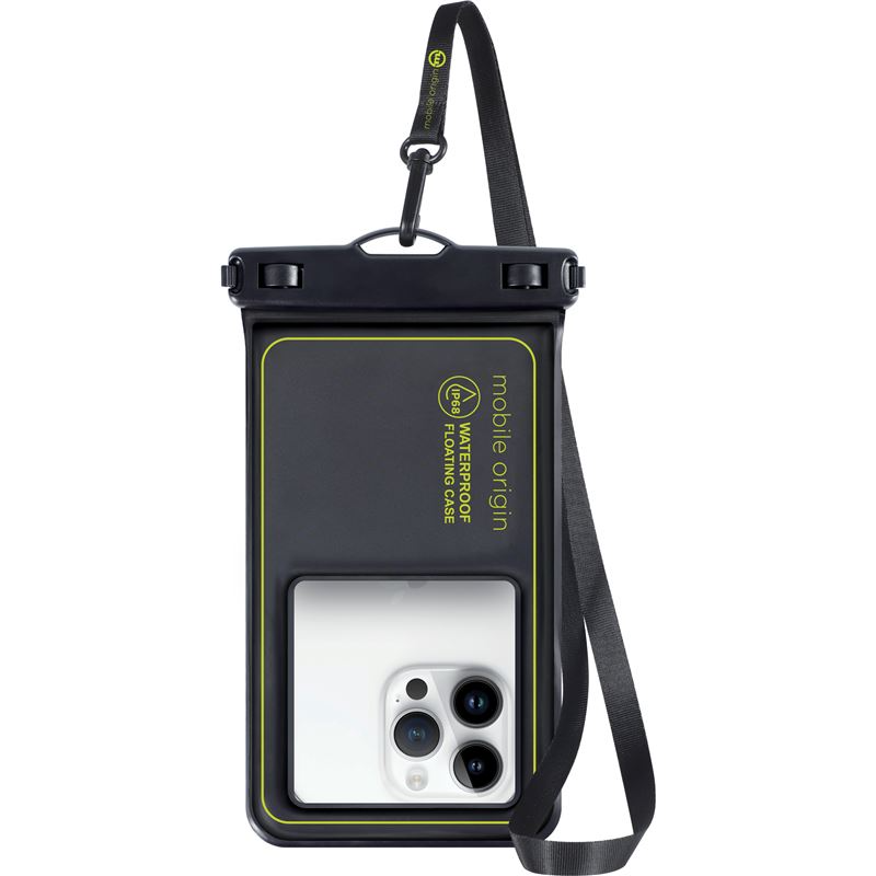 Mobile Origin Waterproof Floating Case 6.8" - Svart/Grønn