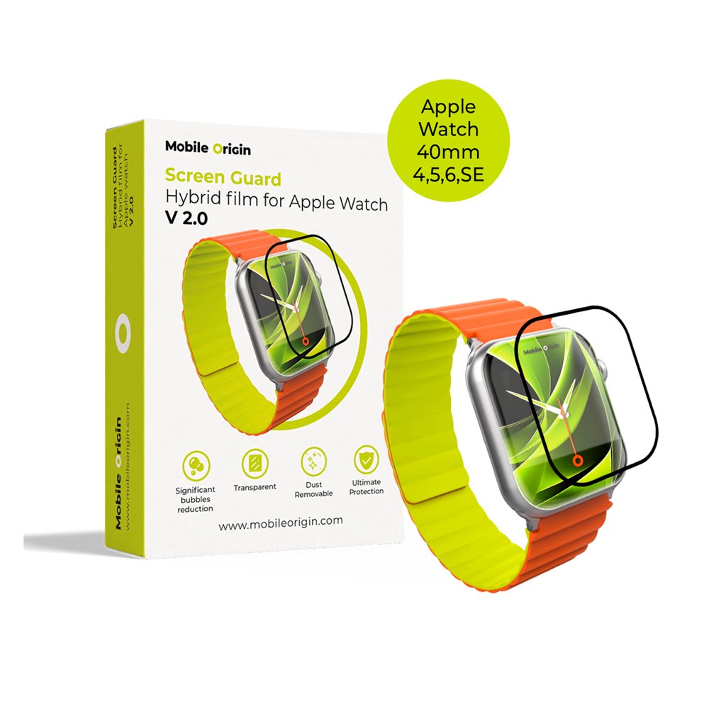 Apple Watch SE/6/5/4 (40mm) Mobile Origin Glass Protection - Gjennomsiktig