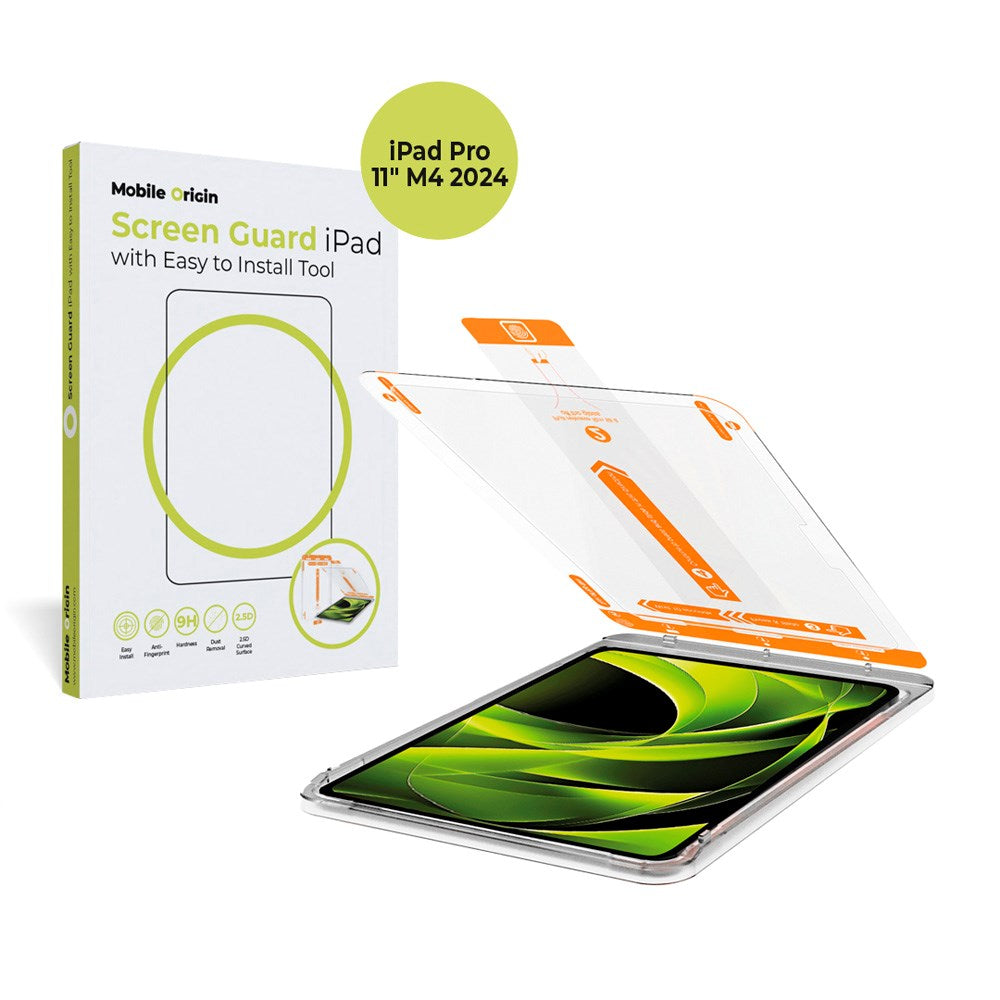 iPad Pro 11" (2025 / 2024) Mobil Origin Glass Skjermbeskytter - Gjennomsiktig