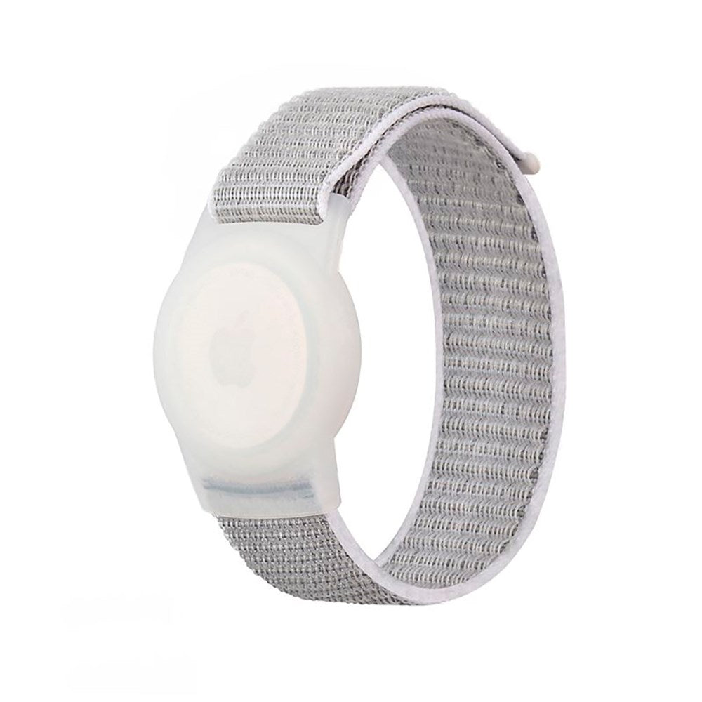 Apple AirTag 1. & 2. Gen. Nylon Beskyttelsesdeksel m. Stropp - Grå