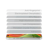 iPhone 15 Pro Mobile Origin EasyGlass Skjermbeskytter - Gjennomsiktig / Svart Kant