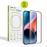 iPhone 17e / 16e / 14 / 13 / 13 Pro Mobile Origin EasyGlass Skjermbeskytter - Gjennomsiktig / Svart Kant