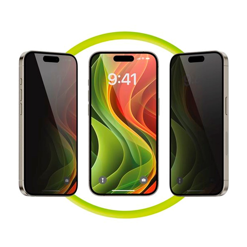 Mobile Origin Skjermbeskyttelse - Herdet Glass Privacy Screen - 2-stk. for iPhone 16 Pro Max