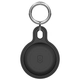 Mobile Origin Silikon AirTag 1. & 2. Gen. Holder med Nøkkelring - Svart