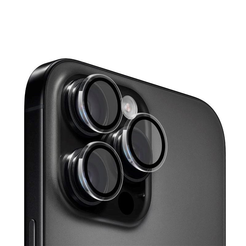 iPhone 16 Pro / 16 Pro Max Mobile Origin Easy Lens Guard - Kameralinsebeskytter - Gjennomsiktig