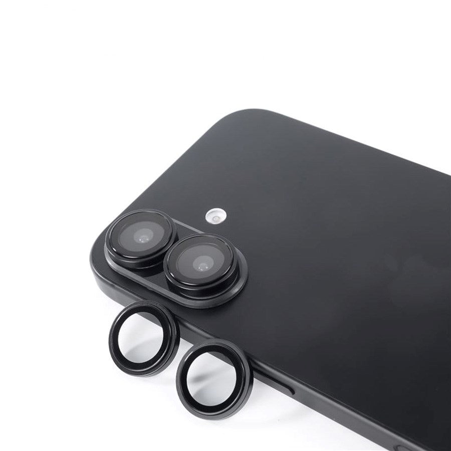 iPhone 16 / 16 Plus Mobile Origin Sapphire Kameralinsebeskyttelse - Svart