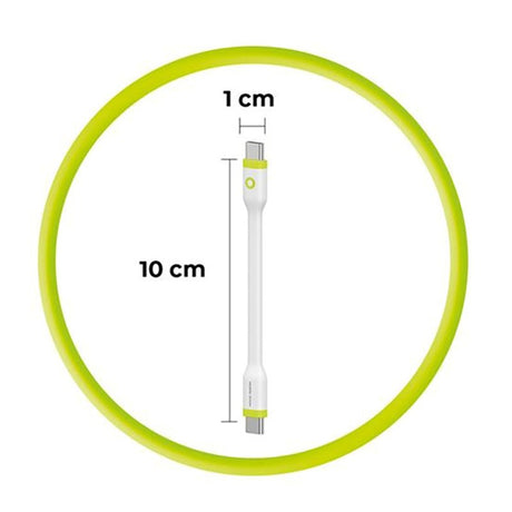 Mobile Origin 60W USB-C til USB-C Kabel 10 cm - Hvit