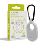 Mobile Origin Samsung Galaxy SmartTag2 Silikon Deksel med Karabinkrok - Hvit