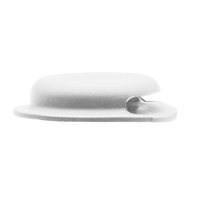 Mobile Origin Silikon AirTag 1. & 2. Gen.-Holder med Selvklebende Bakside – 2 stk. - Hvit
