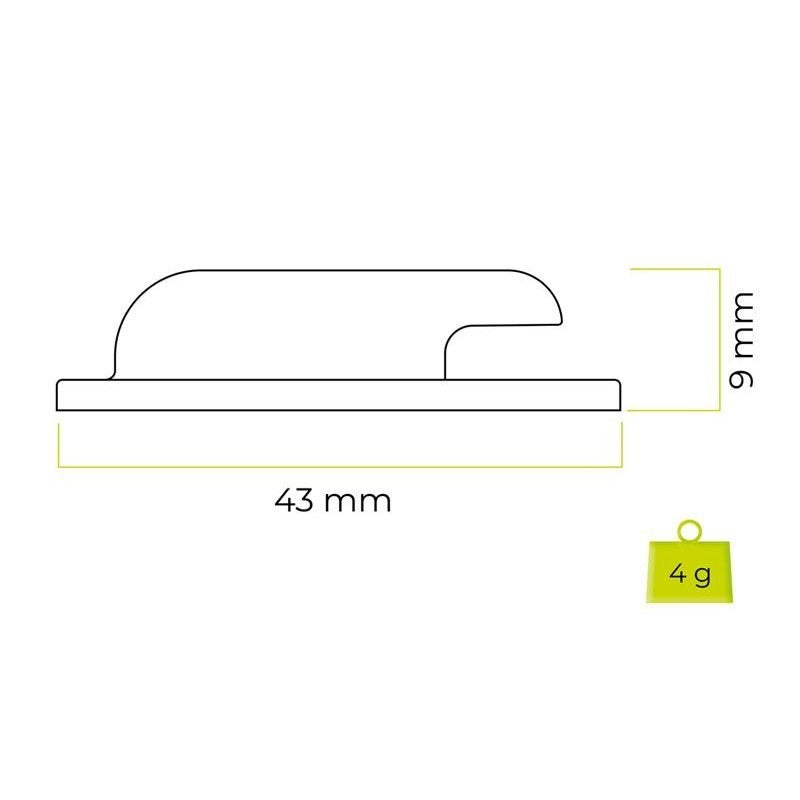 Mobile Origin Silikon AirTag 1. & 2. Gen.-Holder med Selvklebende Bakside – 2 stk. - Hvit