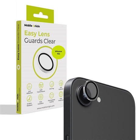 Mobile Origin Herdet Glass Kamerabeskyttelse for iPhone 17e / 16e - Gjennomsiktig
