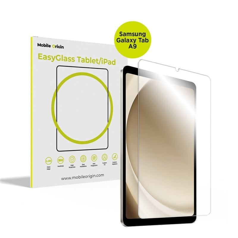 Samsung Galaxy Tab A9 Mobil Origin EasyGlass Skjermbeskytter - Gjennomsiktig