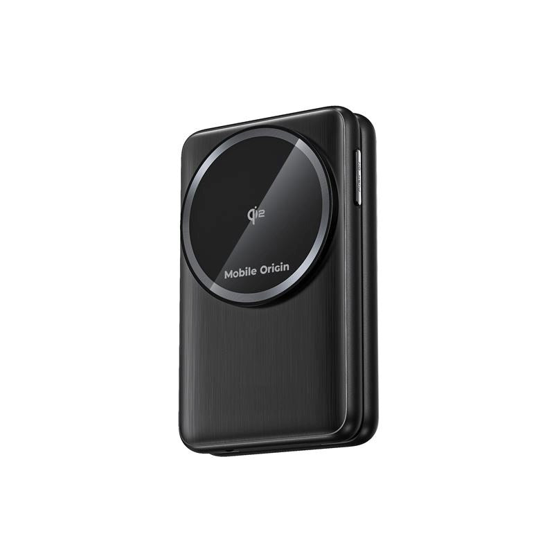Mobile Origin 3-i-1 Qi2 Sammenleggbar Trådløs Lader for Telefon & Apple Watch & Øretelefoner – Svart